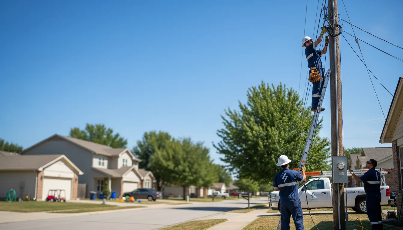 Residential electrician providing installation services in Pinehill, NM